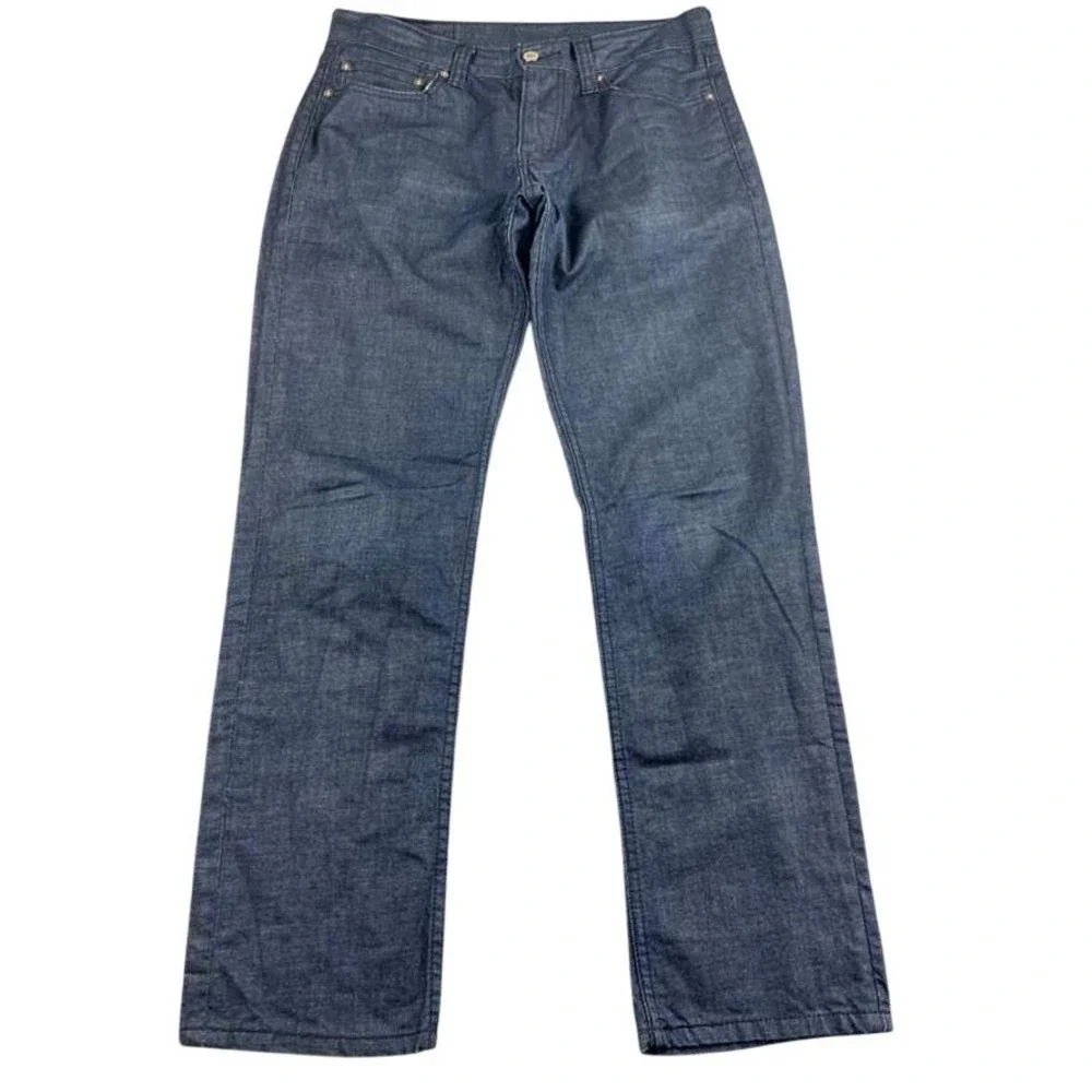 Levi's 511 Jeans Men 32x32 Skinny Dark Blue Denim 100% Cotton Denim Black Patch